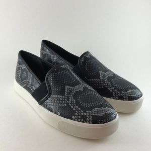 Like new VINCE Blair Snakeskin Leather Slip-On Sneaker